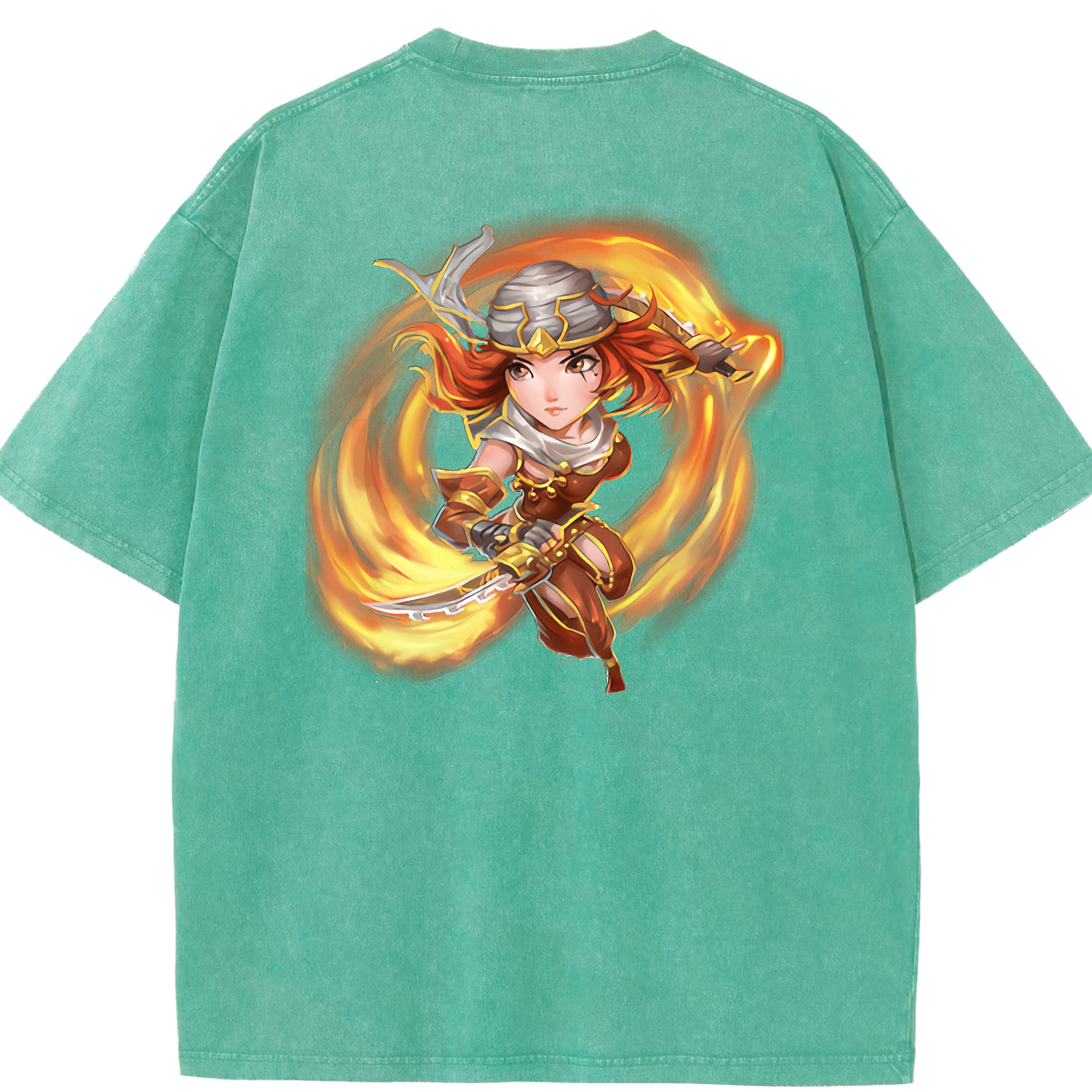 リーグ・オブ・レジェンド League of Legends LOL 綿100% ヴィンテージ風 半袖Tシャツ（背面プリント）
